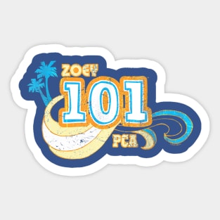 Zoey 101 pacific coast academy vintage Sticker